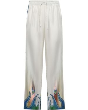 CASABLANCA Graphic Track Trousers - White