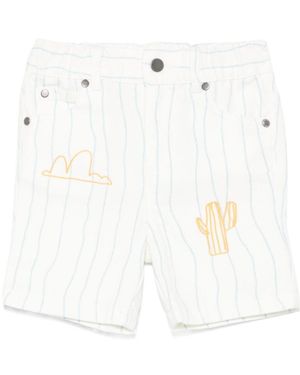 Stella McCartney Striped Shorts - White