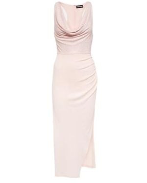 David Koma Crystal-Embellished Midi Dress - Pink