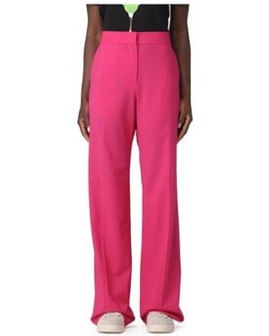 MSGM Straight Casual Trousers - Pink