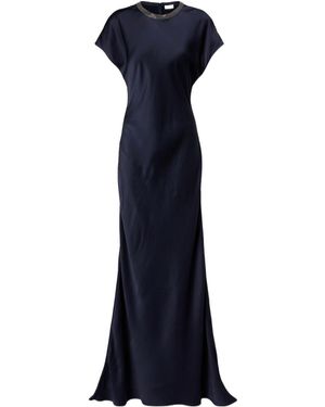 Brunello Cucinelli Short-Sleeved Dress - Blue