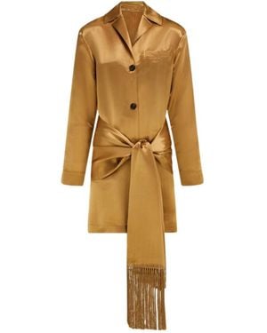 Ferragamo Satin Jacket - Yellow