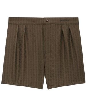 Saint Laurent Pyjama Shorts - Green