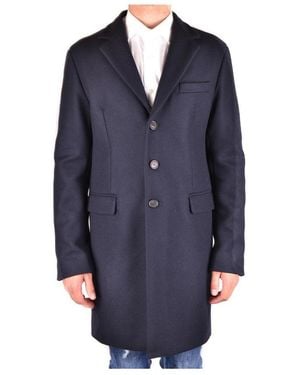 DSquared² Single-Breasted Wool Coat - Blue