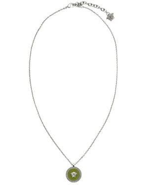 Versace Medusa-Charm Detail Necklace - White