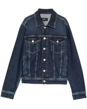 Blue Seven Long-Sleeved Denim Jacket - Blue