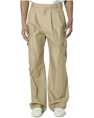 Celine Montauk Cargo Trousers - Natural