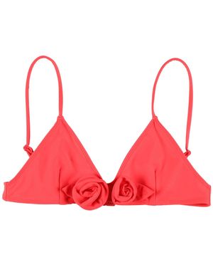 Coperni Flower Detail Bikini Top - Red