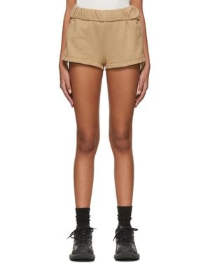 Dion Lee Rolled-Waist Track Shorts - Black