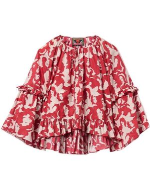 La DoubleJ X Mother Boho Blouse - Red