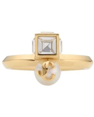 Jimmy Choo Jc Cube Ring - Metallic