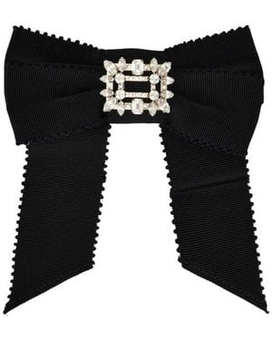 Roger Vivier Buckled Hair Clip - Black