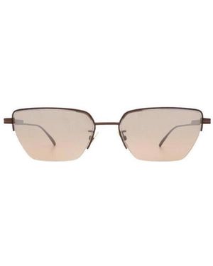 Bottega Veneta Eyewear Cat Eye Frame Sunglasses - White