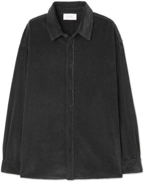 American Vintage Padow Button-Corduroy Shirt - Black