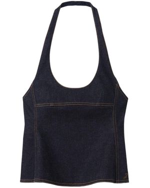 Jacquemus Denim Halterneck Top - Blue