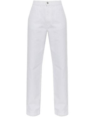 Marni High-Rise Straight-Leg Jeans - White