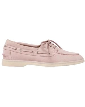 SCAROSSO Lia Boat Shoes - Pink
