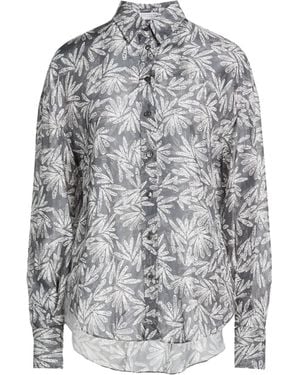 Brunello Cucinelli Floral Long-Sleeve Shirt - Grey