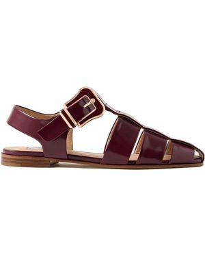Gabriela Hearst Zoey Flat Sandals - Brown