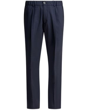 Herno Pleated-Front Trousers - Blue