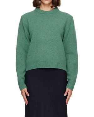 Rohe Long-Sleeve Crew-Neck Jumper - Green