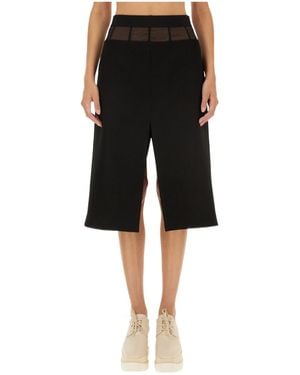 Stella McCartney Midi Slit Skirt - Black