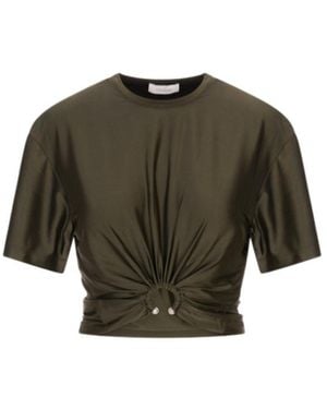 Rabanne Cropped T-Shirt - Green