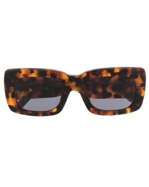 The Attico Logo Sunglasses - White