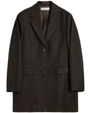 Our Legacy Queens Check-Pattern Blazer - Black