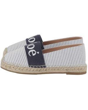 Chloé Logo Espadrilles Juniors - Gray