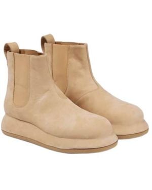 Jacquemus Les Bottes Bricciola Leather Chelsea Boots - Natural