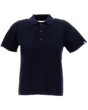 Extreme Cashmere Short-Sleeved Polo Shirt - Blue