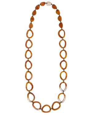 Max Mara Logo Necklace - Metallic