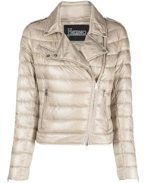 Herno Long-Sleeved Down Jacket - Natural