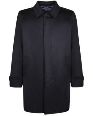 Herno Long-Sleeved Coat - Blue