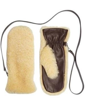 Bottega Veneta Teddy Wool Gloves - White