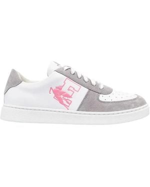 Etro Pegaso Leather Trainers - Pink