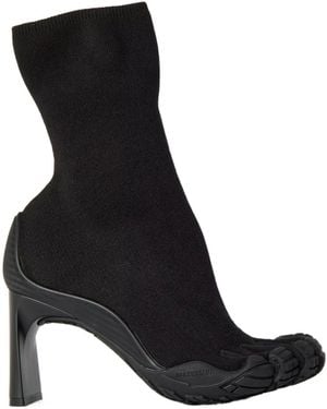Balenciaga Heeled Ankle Boots - Black