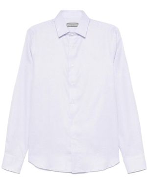 Canali Buttoned Cotton Shirt - White