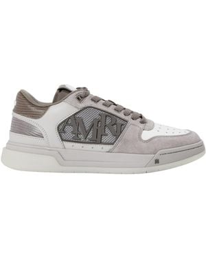 Amiri Patchwork Low-Top Sneakers - Gray