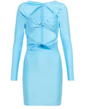 Coperni Cutout Stretch-Jersey Minidress - Blue