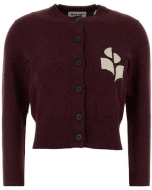 Isabel Marant Isabel Marant Étoile Newton Button-Up Cardigan - Purple