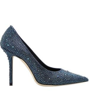 Jimmy Choo Love Embellished Pumps - Blue