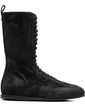 Ann Demeulemeester Lace-Up Boots - Black