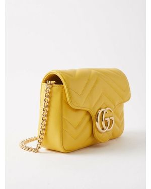Gucci Gg Marmont Mini Bag - Yellow