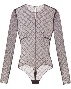 Elisabetta Franchi Bodysuit - Purple