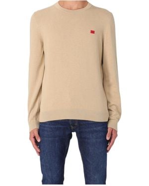 BOSS Long-Sleeved Knitted Shirt - Blue