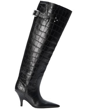 Alexander Wang Diablo Open Back Tall Boots - Black
