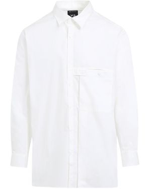 Y-3 Long-Sleeved Straight Hem Shirt - White