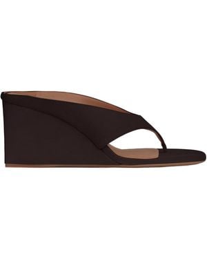 Alaïa Cube Thong Mules - Brown